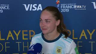 Estefania Banini – Player of the Match – Argentina v Japan [upl. by Cerf]