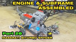 Assembling the Engine  Maserati Spyder Part 28 [upl. by Hayimas637]