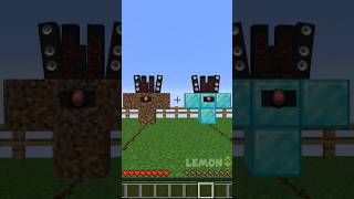 Diamond vs Dirt SpeakerMan shorts minecraft [upl. by Sayres285]