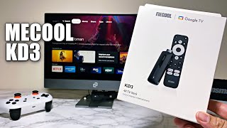 Mecool KD3 TV Stick  Official Android TV OS 11  4K NETFLIX  FINALLY [upl. by Adnaloy]