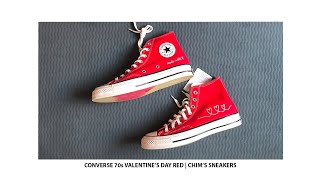 Converse 70s Valentines Day Red  Chims Sneakers [upl. by Nohtiek69]