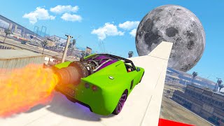 CARRERA INCREIBLE SALTO A LA LUNA  GTA V ONLINE [upl. by Demetris]