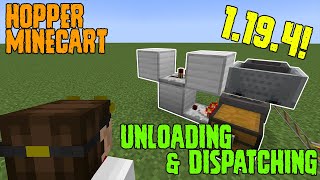 WORKS IN 1182  How to Build HOPPER MINECART UNLOADING amp DISPATCHING System  Java Tutorial [upl. by Anum764]