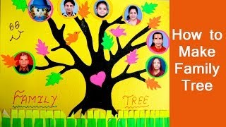 Family Tree For Kids Project  How To Make Your Own Simple Family Tree For Scrapbook [upl. by Ahiel181]