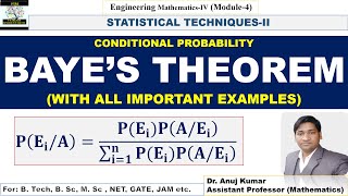 Bayes Theorem  Bayes Theorem Probability  Bayes Theorem Problems  Bayes Theorem Example [upl. by Einnus]