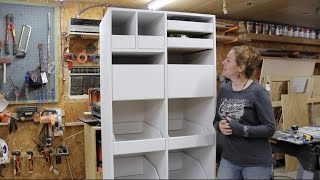 Building a Freestanding Pantry with Pull Out Drawers [upl. by Ennagem30]