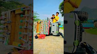 Mini dj ke andar fus gya😱😱 new mini dj sound setup  Amazing power big dj truck driver [upl. by Hultin307]