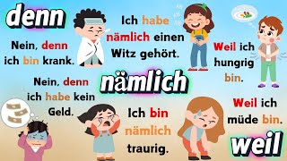 Improve Your German Skills  Mastering German Conjuctions Weil denn nämlich [upl. by Dottie]