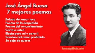 José Ángel Buesa  7 mejores poemas [upl. by Kev680]