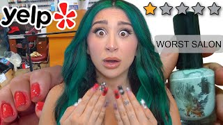 Going To A HORRIBLE 1 Star Nail SALON [upl. by Lybis]