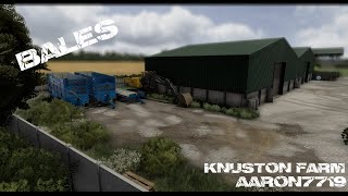 FS22 knuston farm making a start on the bales [upl. by Meuser]