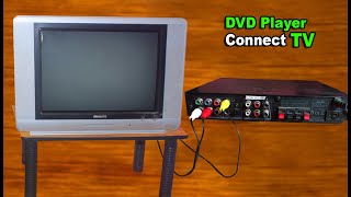 how to connect dvd player  how to connect dvd player to tv [upl. by Robbyn]