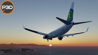 P3Dv5  PMDG 737 NGXu  RNP Approach in Heraklion [upl. by Potts]