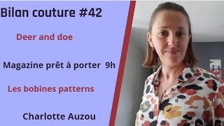 bilan couture 42 deer and doe Charlotte Auzou les bobines patterns [upl. by Eremaj]