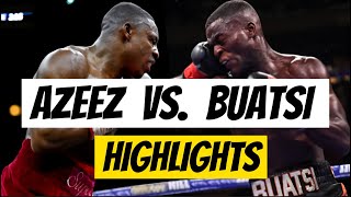 Dan Azeez vs Joshua Buatsi Highlights  British Light heavyweight Title [upl. by Ellerihs]