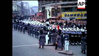 THE STATE FUNERAL OF SIR WINSTON CHURCHILL  COLOUR  NO SOUND [upl. by Marguerita432]