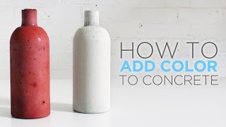 How to color concrete with an integral pigment [upl. by Oirasor]