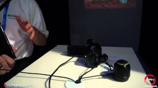 Sony Handycam with builtin projector  Preview [upl. by Aihsenal]