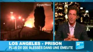 255 blessés lors dune émeute dans une prison californienne [upl. by Hgiel242]