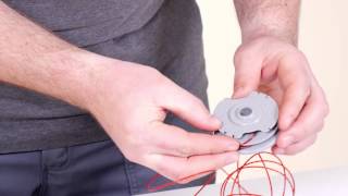 How to change the spool amp line on the Flymo Mini Trim Auto ST grass trimmer [upl. by Repsaj]