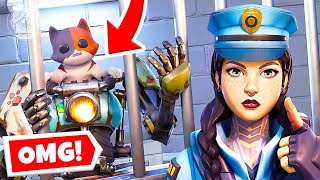 KIT is JULESS PRISONER Fortnite Cops amp Robbers [upl. by Ellekcim]