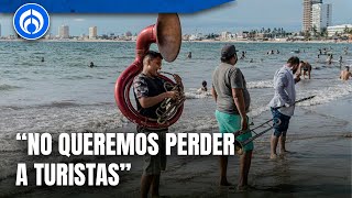 Tiro ante censura de la banda en playas de Mazatlán [upl. by Madea858]