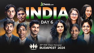 CHESS OLYMPIAD 2024 DAY 6  GUKESH VIDIT PRAGG ARJUN IN ACTION [upl. by Hanaj653]