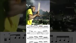 Devon Stixx Taylor Crazy Drum Solo Transcription⚡️ drum drummer drumtranscription [upl. by Fransen]