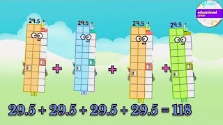 Decimal addition four same number 205 to 305 Educationalcorner110 learntocount [upl. by Enymzaj]