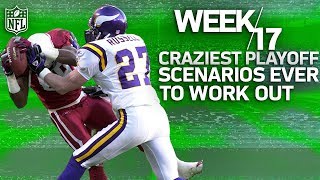 The Craziest Week 17 Playoff Clinchers in NFL History  NFL Vault Stories [upl. by Quenby]