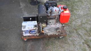 Dieselmotor Yanmar L90 Kaltstart 3 C° [upl. by Neeloc]