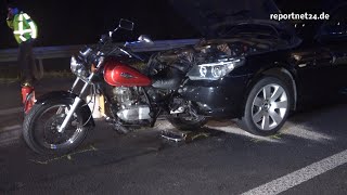 Tödicher Unfall auf B5 bei Dallgow Döberitz Motorrad klemmt im PKW [upl. by Asirret]