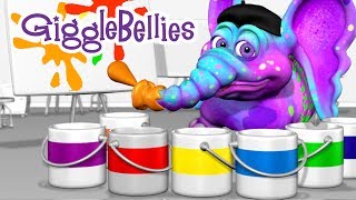 Colors Of The Rainbow  Learning Songs  GiggleBellies [upl. by Mich]