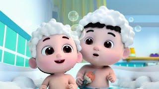 Bath Song  CoComelon 🍉  Nursery Rhymes [upl. by Oijimer]