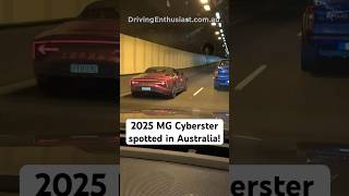 Allnew 2025 MG Cyberster sports car spotted in Australia carspotting [upl. by Eirrahs]