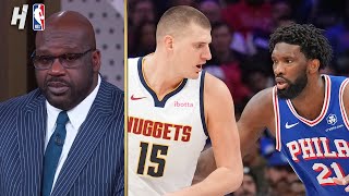 NBA on TNT crew reacts to Jokic vs Embiid Battle [upl. by Nnaoj936]