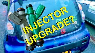 Citroen C1 Bigger Injectors Installed C1Aygo107 Yaris Injectors EasyCheap Performance Upgrade [upl. by Aeynod]