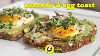 How To Avocado Toast  Chef Andy [upl. by Nahtan533]