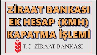 Ziraat KMH Kapatma İnternet Bankacılığı  Ziraat Bankası Esnek Hesap Kapatma  EK Hesap İptali [upl. by Hsitirb]