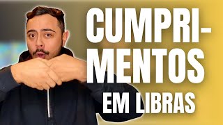 Aprenda CUMPRIMENTOS MAIS USADOS em LIBRAS  Atividade Prática FRASE [upl. by Bamford946]