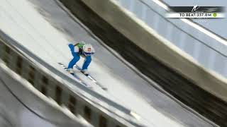 Halvor Egner Granerud 243m New PB Trial Round MŚwL Planica 2020 [upl. by Leidba]