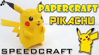 Papercraft  Pikachu  Le SpeedCraft de la réalisation [upl. by Tound]