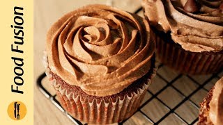 Chocolate Cupcakes Recipe By Food Fusion [upl. by Gerik]