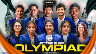 Chess Olympiad 2024 Round 3  India vs Hungary B Open India vs Switzerland Women [upl. by Yragerg345]