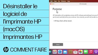 Comment désinstaller le logiciel de l’imprimante HP sur votre Mac  Imprimantes HP  HP Support [upl. by Anilev851]