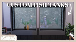 The Sims 4 EASY Custom Fish Tanks 🐟 [upl. by Bathesda343]