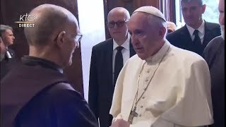 Visite du Pape François à Pietrelcina rencontre avec les fidèles [upl. by Nuahsar]