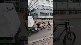 Our fleet of three Megaliner Cargobikes delivers parcels daily in Hamburgs inner city [upl. by Nellda49]