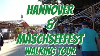 🇩🇪HANNOVER amp MASCHSEEFEST  4K  walking tour [upl. by Nosrej184]