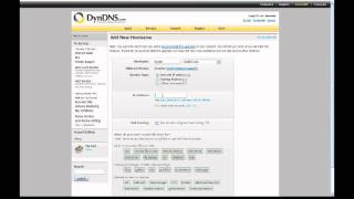 How to create a hostname using DynDNS English [upl. by Lseil]
